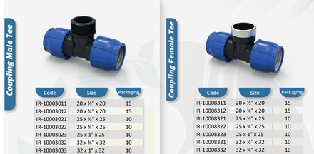 PP COMPRESSION FITTINGS